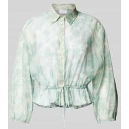Overhemdblouse met taillekoord