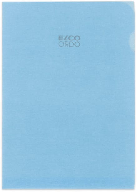 Elco Transparant L-map Papier A4 blauw 100 stuks