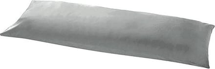Beau Maison | Body Pillow Sloop Grijs - 100% Perkaal Katoen - Lichaamskussensloop Grijs - 40x145 cm