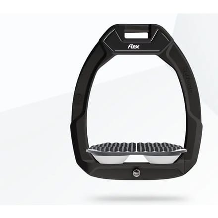 Veiligheidsstijgbeugels Endurance Zwart/ Grijs/Wit Flex-On Safe-On
