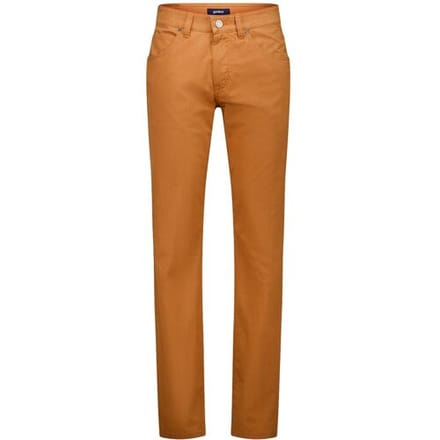 Gardeur Broek Bill-3 Texture Délavé Effect Comfort Stretch Tencel Blend Roest / male