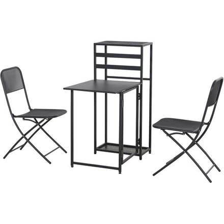 SIENA GARDEN Tuinset Palma (2 stoelen + 1 tafel (inklapbaar))