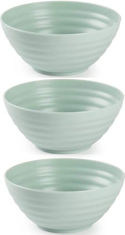 Plasticforte Schaaltjes - 6x - mint groen - kunststof - 14 x 6.5 cm - kommen