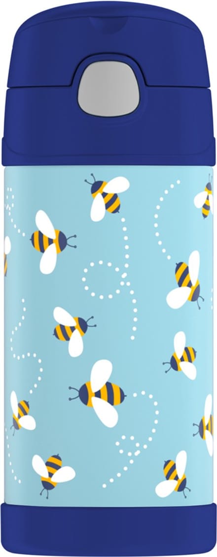 THERMOS drinkfles FUNTAINER met rietje, bijenprint
