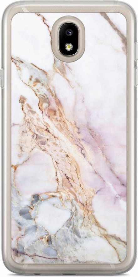 Casimoda® hoesje - Geschikt voor Samsung J3 2017 - Parelmoer Marmer - Backcover - - Multi