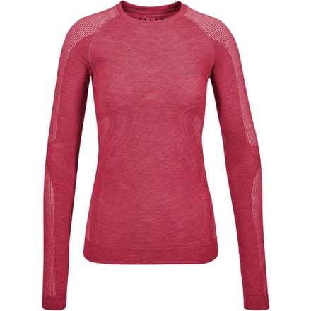 FALKE Wool-Tech Light warme en koude temperatur wol functioneel materiaal Top van onderlaag dames rood - maat M