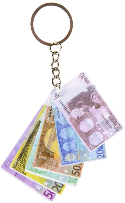 Duckiez Sleutelhanger Eurobiljetten - 12 stuks