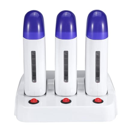 Cartridge Wax Ontharingsroller Warmer Verwarmer Waxen Lichaamshaar Verwijderingsmachine Triple US PLUG blue
