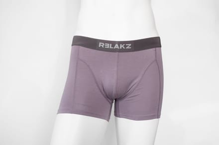 RELAKZ - Heren Boxershorts - 2-Pack – Organisch Katoen – Ridge Purlple – Maat L