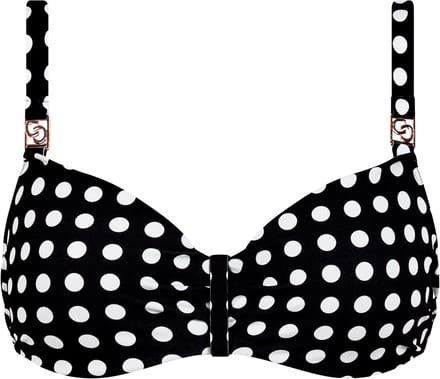Chantelle - Sauvage Bandeau Bikini Top Dolce - maat 80D - Zwart/Wit