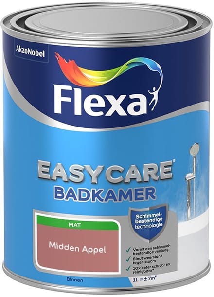 Flexa - Easycare Badkamer - Midden Appel - Mengverf - 1 L