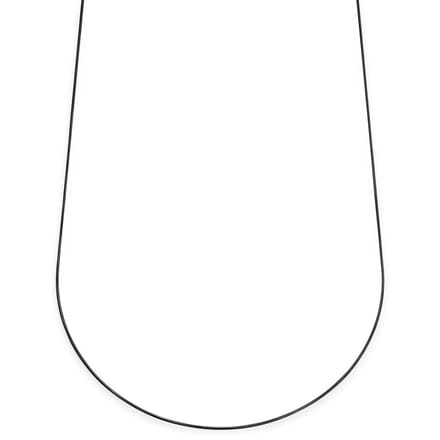 Essentials | 1 mm Gunmetal Zwarte Ketting met Slangenschakels