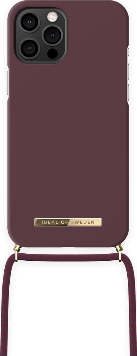 Ideal of Sweden Ordinary Phone Necklace Case iPhone 12 Pro Max Deep Cherry
