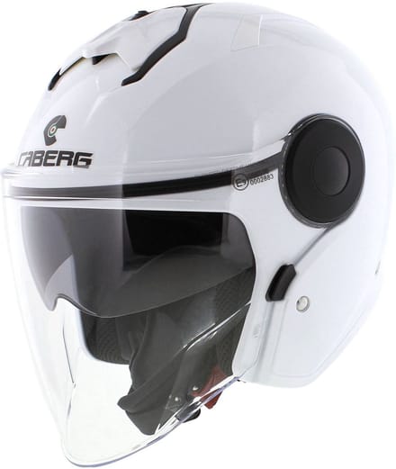 Caberg Jet Soho motorhelm glans wit S - Motorhelm Scooterhelm