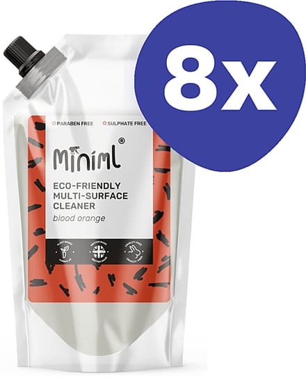 Miniml Oppervlaktereiniger Bloedsinaasappel - 1L Refill (8x 1L)