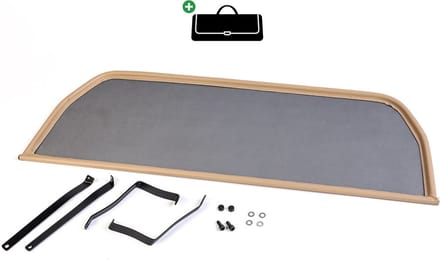 Windscherm Alfa Romeo Spider 105 115 | 1964 - 1994 | incl. luxe opbergtas | Beige