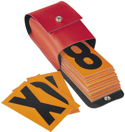 Nummerset voor gevaarlijke stoffen bord, 30 stuks