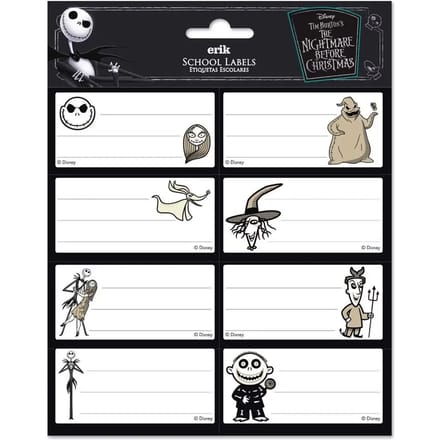 Etiquettes adhésives Erik Disney Nightmare Before Christmas