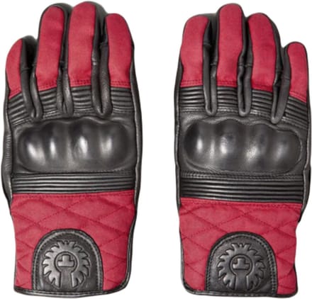 Belstaff Hampstead Zwart Rode Handschoenen - Handschoen