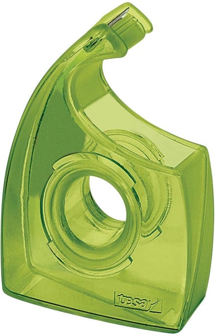 Plakbandhouder tesa® Easy Cut ecoLogo® voor rollen tot 33m groen | 6 stuks