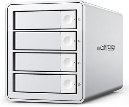 Externe behuizing voor 2.5/3.5 inch SATA HDD/SSD tot 4x 22TB, USB 3.0 dockingstation met RAID 0/1/3/5/10/PM ondersteuning