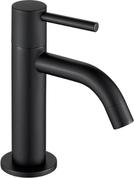 Robinet de lave-mains eau froide noir mat