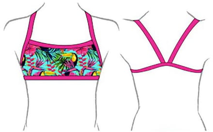 Turbo Boom Tucan Garden 2016 Bikinitop Roze S Vrouw