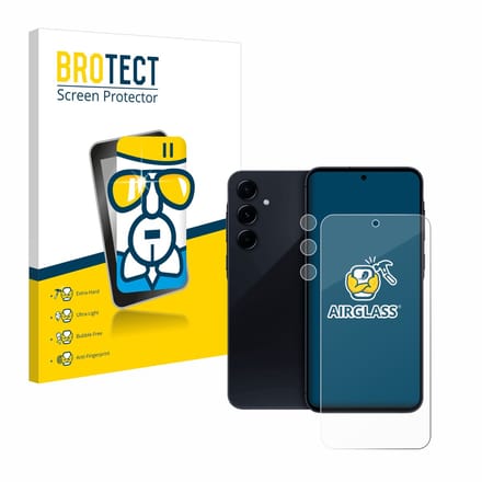 Screenprotector voor Samsung Galaxy A55 5G (Voor+Camera) Beschermglas transparant