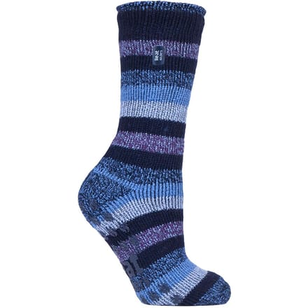 Heat Holders - Thermosokken voor dames met handgrepen - Navy Stripe (Juniper)