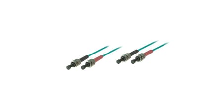 Alcasa - Glasvezel kabel 0,5 m OM3 - Vergulde contacten - Blauw