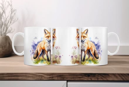 Auqarel koffiemok Vos 1