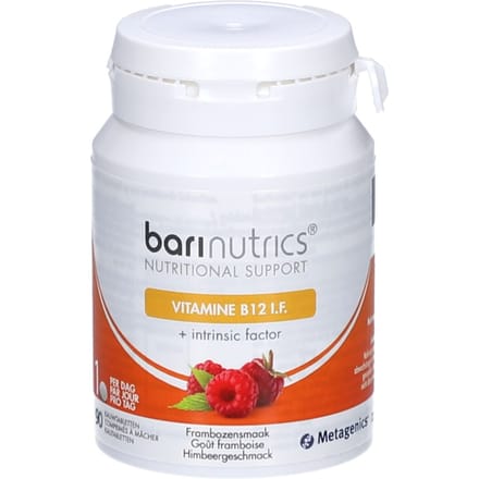 BariNutrics Vitamine B12 I.F. Framboossmaak 90 Kauwtabletten