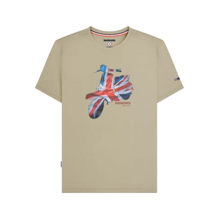 Lambretta Heren SS25 Scooter T-Shirt (Steen)