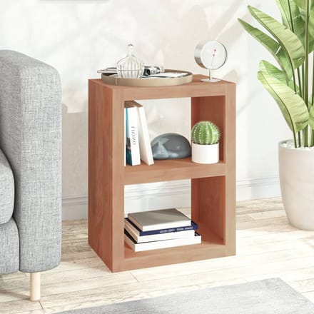 vidaXL - Bijzettafel - 45x30x60 - cm - massief - teakhout