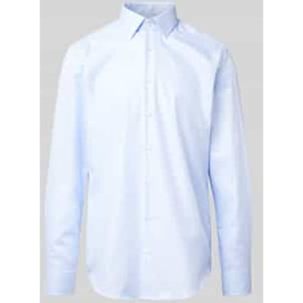 Regular fit zakelijk overhemd van big twill