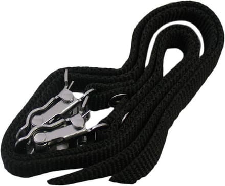 Toeclipsriempjes / pedaalriempjes Edge nylon - zwart