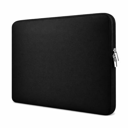 IfarNix Spatwaterdichte Laptop Sleeve – 16 inch – Dubbele Ritssluiting – Zwart