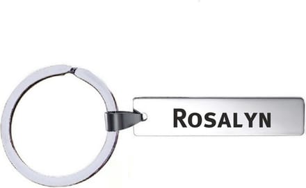 Sleutelhanger Met Naam - Rosalyn - RVS