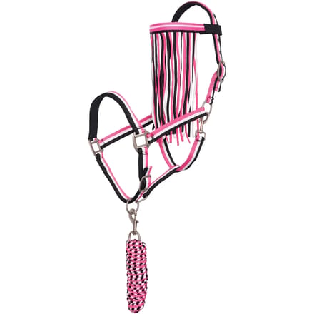 Imperial Riding Halsterset Imperial Riding Met Vliegenfrontriem Roze - Shet