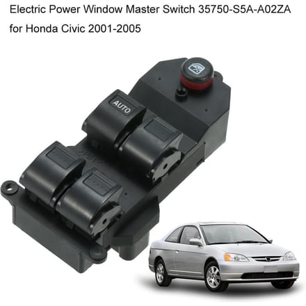 Elektrische raam hoofdschakelaar 35750-S5A-A02ZA voor Civic 2001-2005 gray