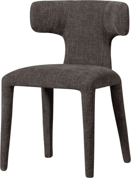 WOOOD Permit Eetkamerstoel - Geweven Stof - Espresso/Bruin - 78x52x53 cm