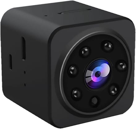 Mini Beveiligingscamera - Draadloze Camera - Thuis Bewaken - Bewegingsdetectie Alarm - 1080p HD - Zwart