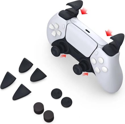 CHPN - Grip voor controller - Controller hoes - Zwart - Thumb grips - Geschikt voor Ps5 controller - Grips - Sportgrip