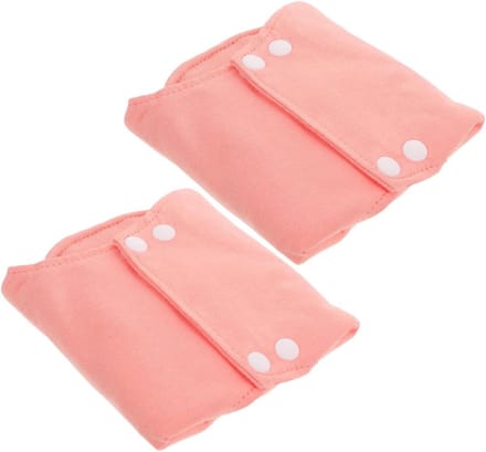 Wasbare Inlegkruisjes - Herbruikbare Pads - Postpartum Zorg - Ultra Lekvrij - 2 Stuks - Roze