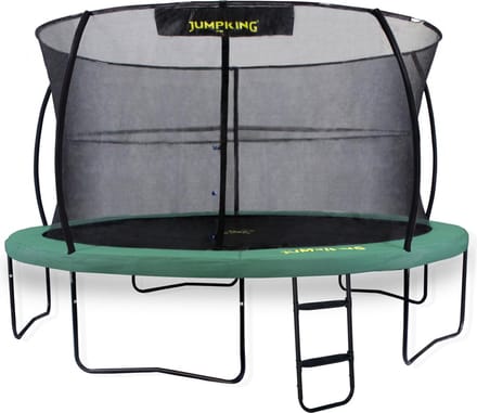 JumpKing JumpPod Deluxe Trampoline 366cm - incl. net en ladder - Groen