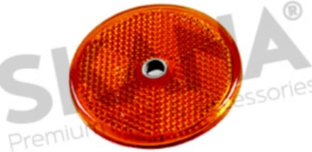 Skana Reflector, rond oranje. 1 bevestigingsgat. Ø 60 mm.