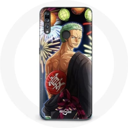 Coque pour Huawei P30 Lite One Piece Joyeux noël Zoro Anime Manga