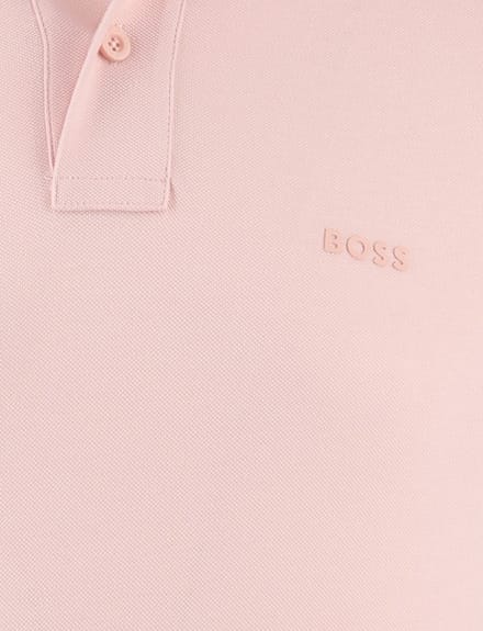 BOSS Orange Prime 2-knoops poloshirt roze
