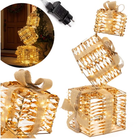 Springos Kerstdecoratie | Cadeaus | 74 Cm | 160 Diodes | Warm Wit