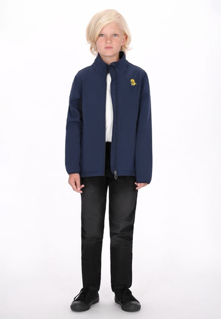 Schmuddelwedda softshell jas jongens (kinderen) marine